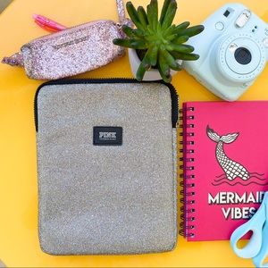 VS PINK Bling Apple IPad Case + PINK Pencil Case💓